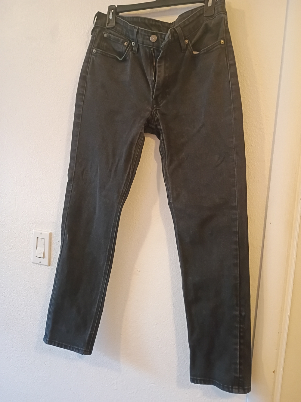 Levi's Men's Black Slim-Straight Jeans